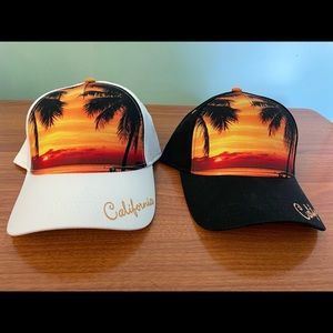 matching set California hats